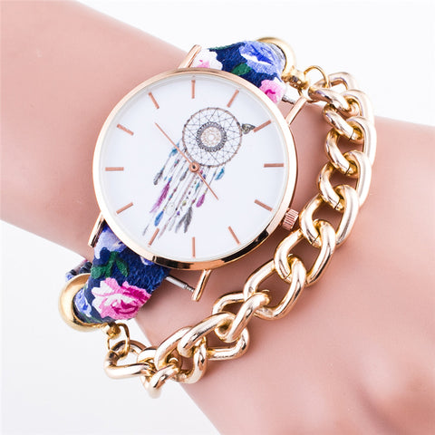 Flower Dream Catcher Bracelet Watch