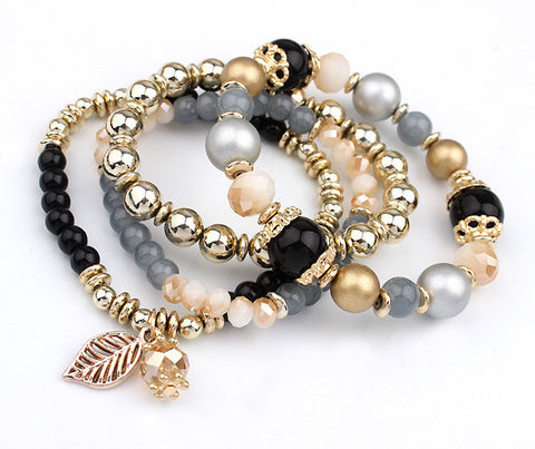 Multi-layer Crystal Beads Bracelets
