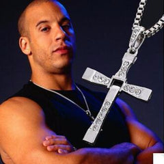 The Fast And The Furious Dominic Sliver Cross Necklace