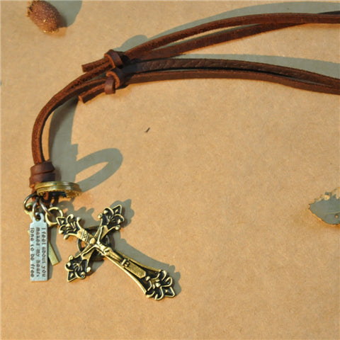 Genuine Leather Fashion Necklace